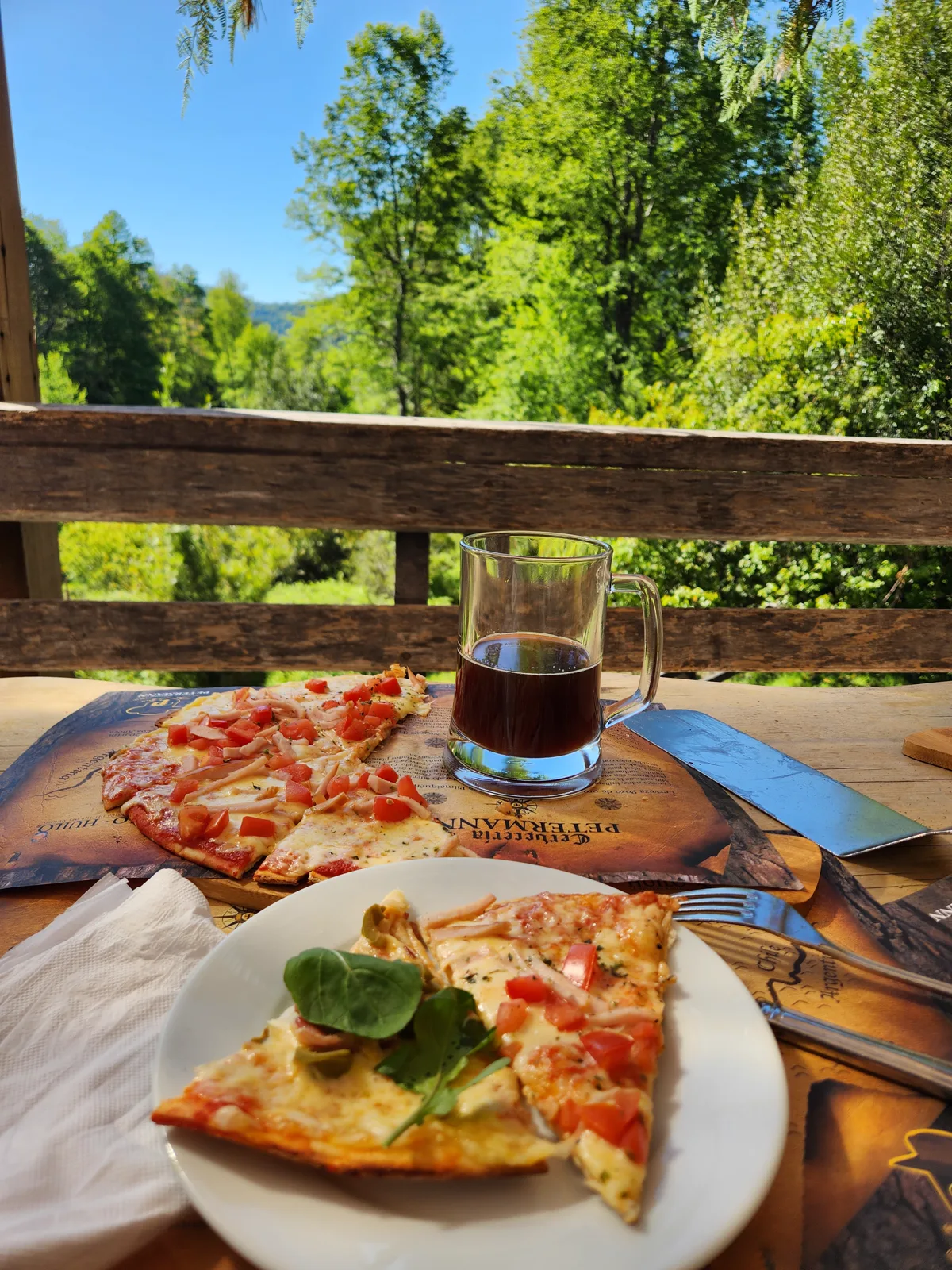 Pizza de jabalí en Petermann